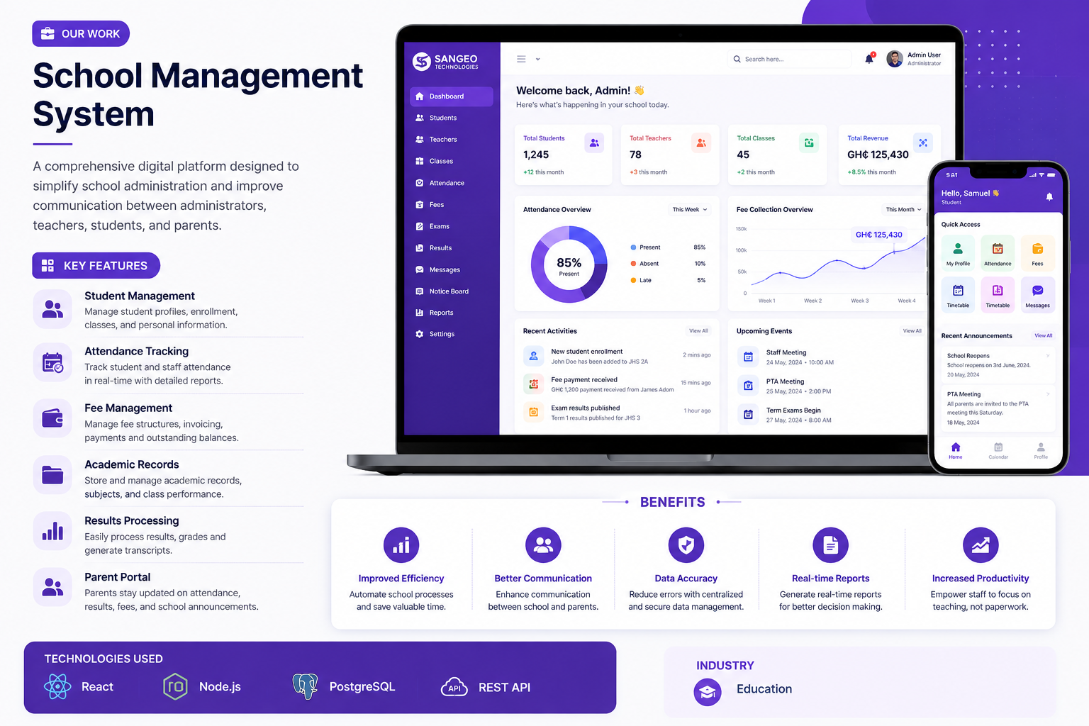 AI-powered learning platform interface
